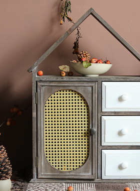 原介家居木装饰收纳复古做旧