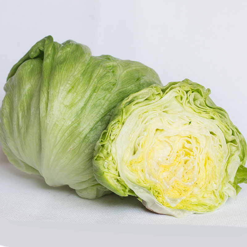 新鲜食用球生菜500g圆汉堡生菜 Iceberg lettuce沙拉蔬菜西餐配菜-图2