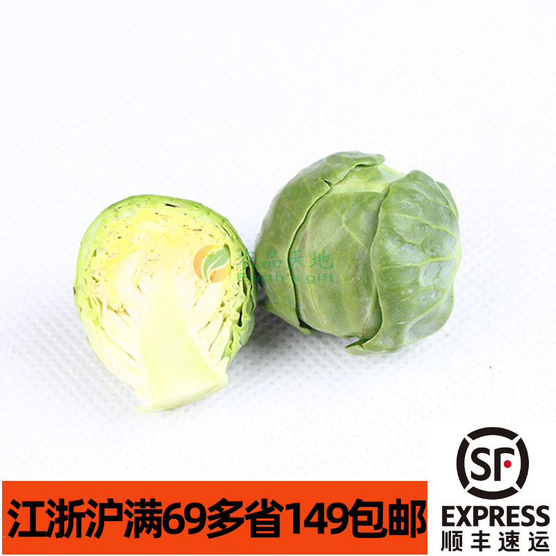 新鲜蔬菜食用孢子甘蓝小甘蓝迷你卷心菜 brussel sprouts烤制水煮 - 图0