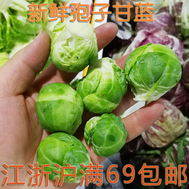 新鲜蔬菜食用孢子甘蓝小甘蓝迷你卷心菜 brussel sprouts烤制水煮 - 图1