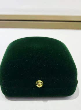 新款墨绿绒珠宝盒五件套首饰盒戒指盒吊坠盒手链盒对戒盒