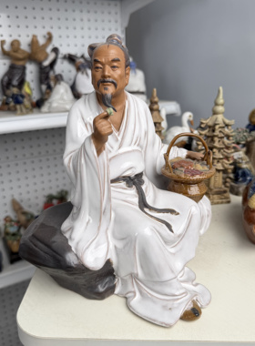 中医文化陶瓷古代名医公仔
