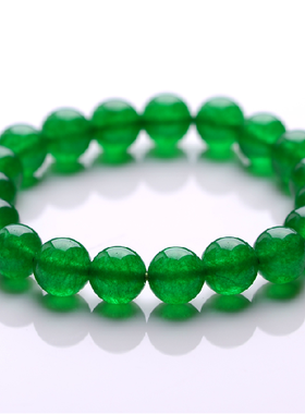 晶韵天然水晶葡萄手链甜美绿玉髓
