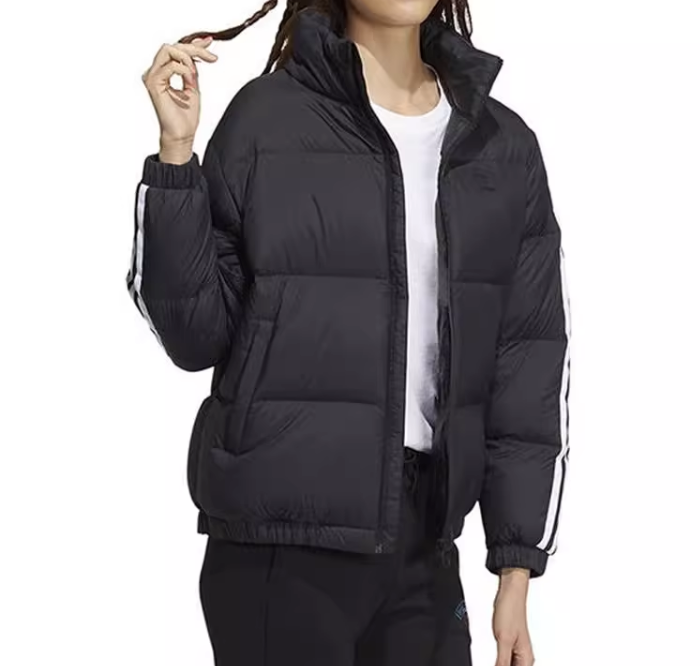 adidas阿迪达斯NEO女子休闲防风保暖立领运动羽绒服 HM3551