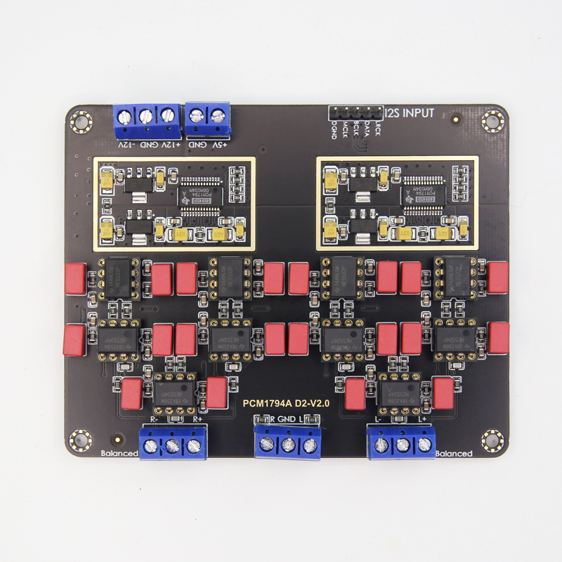 Y3 并联双PCM1794A解码板DAC 镀金版HiFi发烧24Bit 192kHz - 图0