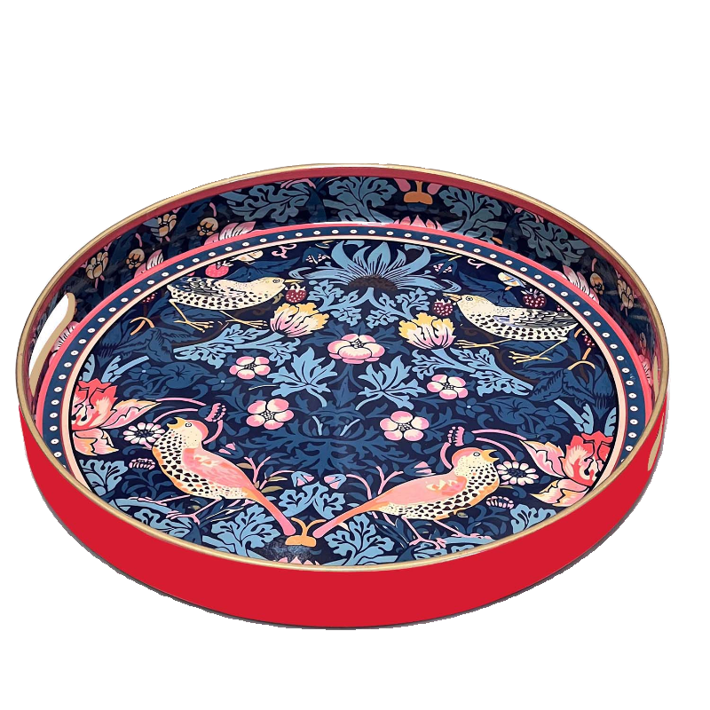 2024年外贸新款托盘威廉莫里斯款民族风异域风情桌面摆件托盘茶水,淘宝优惠券,粉丝福利购,淘宝优惠卷