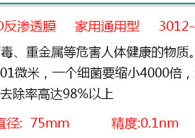 净水器直饮机 迈博瑞膜 大流量通用型RO反渗透膜 3012-400 厂销价