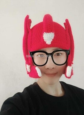 变形金刚擎天柱搞怪搞笑毛线帽子