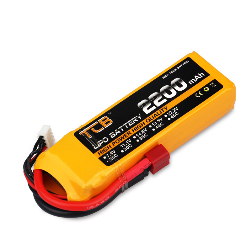 TCB航模锂电池2200mAh3s11.1V25Ckt板固定翼4s航模型飞机玩具车用 - 图3