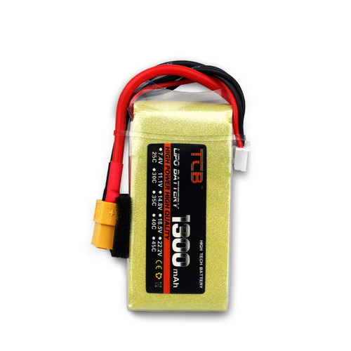 TCB高倍率航模电池1300mAH25C45C适用于遥控飞机车船3S2S玩具模型 - 图1