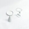 Crystal Clear Japanese Glass Tapered Ring Holder