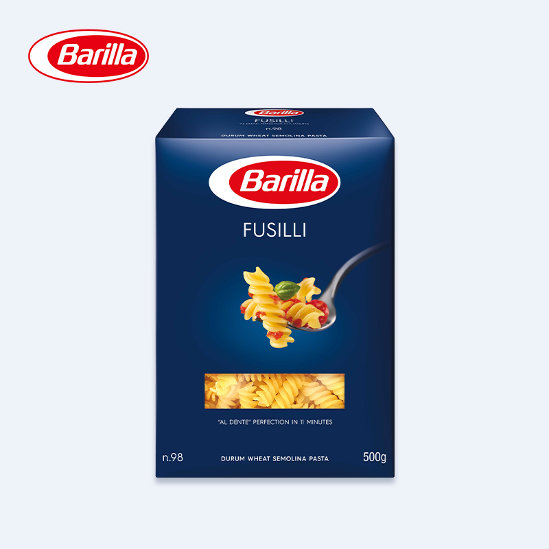 Barilla百味来#98螺旋形意大利面条500g进口家用意面意粉通心粉 - 图0