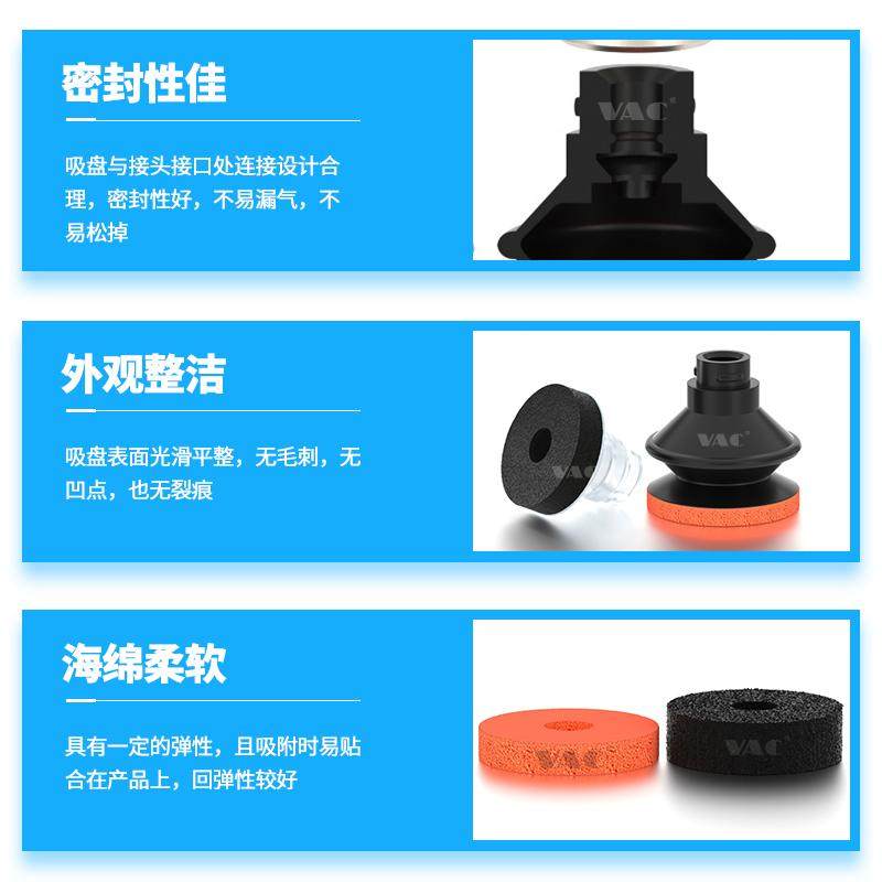 替代SMC海绵吸盘单层双层风琴型/红棉ZP10BS粗糙面凹凸不平面专用,淘宝优惠券,粉丝福利购,淘宝优惠卷