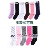 Детские гольфы, носки для школьников с бантиком, осенние высокие сапоги, средней длины