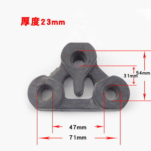 汽车排气管专通用吊胶消声器橡胶挂胶消音器挂耳挂环可调节吊耳环 - 图2