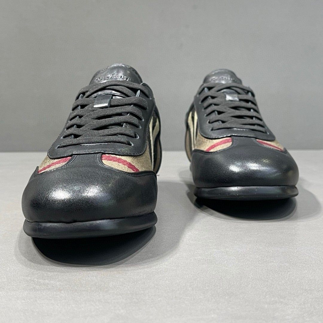 2025夏季新款头层牛皮加布男士黑色德迅鞋低帮百搭英伦休闲平板鞋,淘宝优惠券,粉丝福利购,淘宝优惠卷