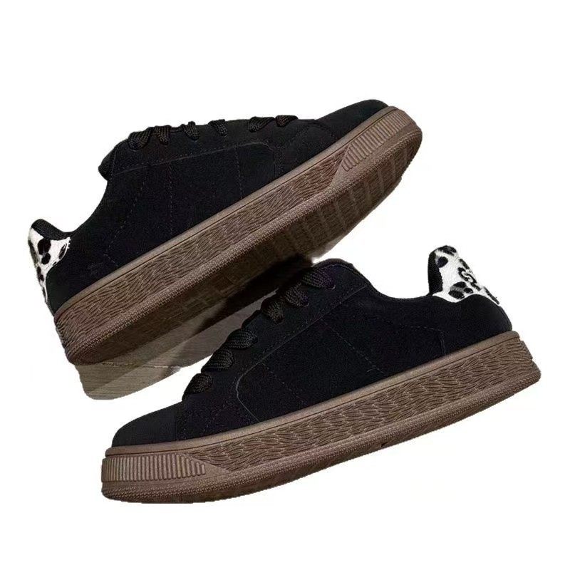 2025新款小众复古美式厚底板鞋女ins超火街拍百搭运动休闲面包鞋,淘宝优惠券,粉丝福利购,淘宝优惠卷