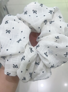韩系小清碎花波点布艺大肠发圈甜美少女马尾丸子头扎发头绳发饰