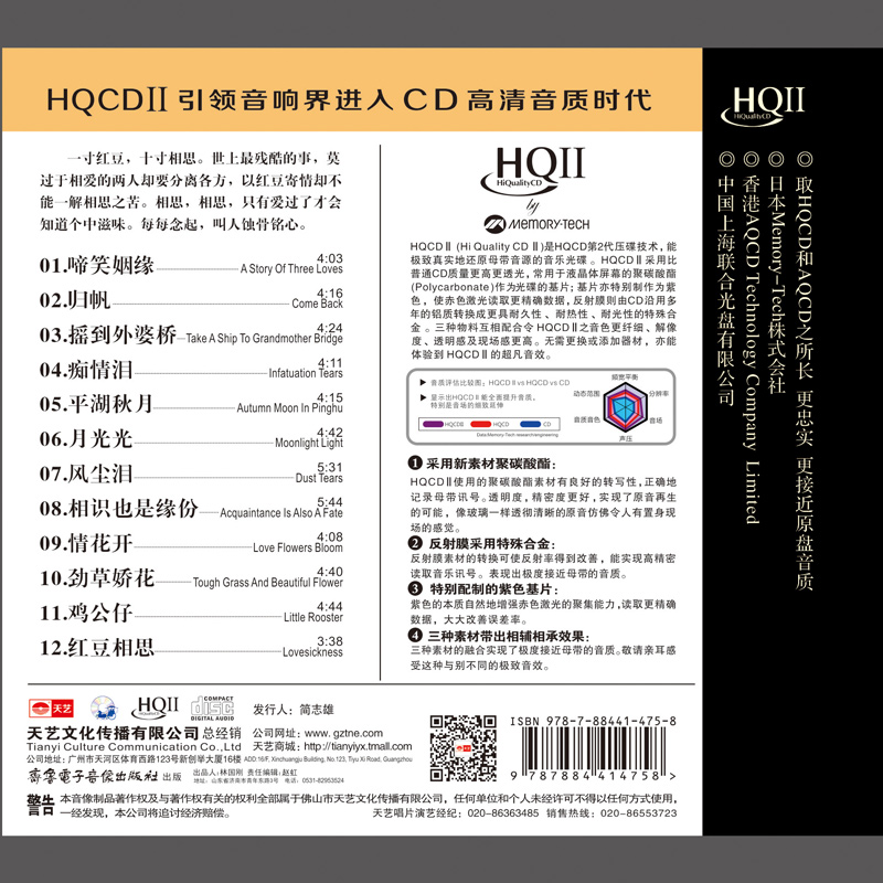 正版中国戏曲梅花奖榜首获得者吴非凡红豆相思HQ2 CD车载唱片光盘-图0