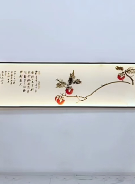 灯光超亮均匀布满双面画屏风