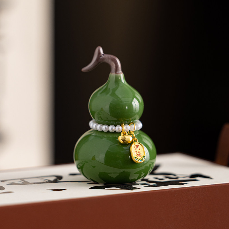 七彩可爱小葫芦陶瓷摆件福禄吉祥招财好运家居装饰品挂件创意礼品,淘宝优惠券,粉丝福利购,淘宝优惠卷