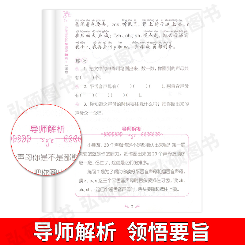 小学语文阶梯阅读80篇一二三四五六年级上下册通用每周读2篇轻松当学霸小学生部编版语文阅读与训练专项阅读辅导书上海教育出版社 - 图2