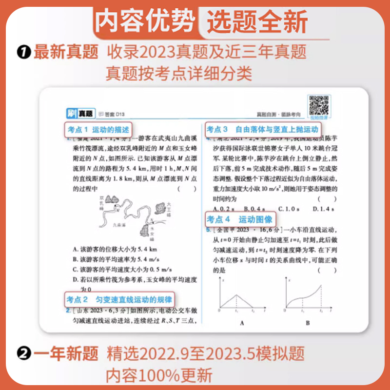 高考必刷题2024合订本新高考必刷题数学物理化学生物语文英语政治历史地理高三一轮二轮复习资料高考高中必刷题2023年真题模拟试卷 - 图2