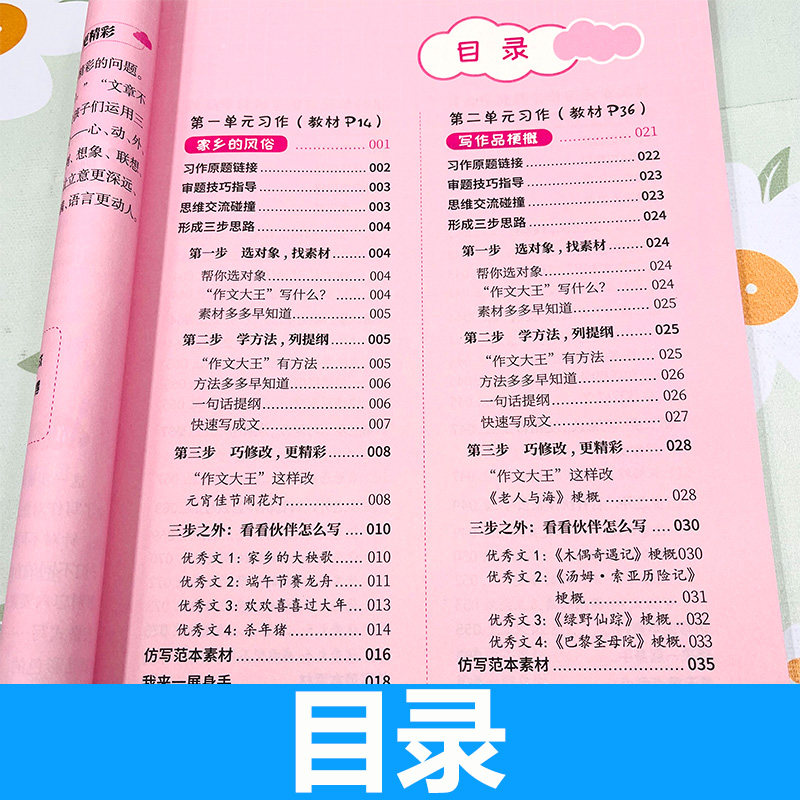 三步作文系列小初中生作文读写训练分类作文满分作文同步作文记事就三步想象应用写景高考中考小升初作文训练手册修辞手法细节描写
