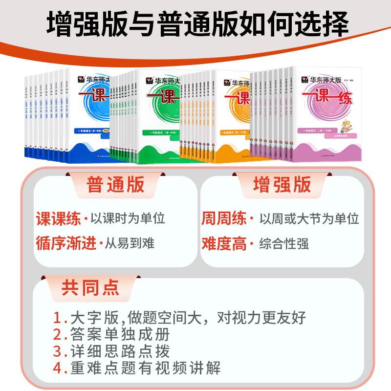 2024华东师大版一课一练沪教版增强版二年级下华师大一三3四五六6年级上下册语文七八上册九物理化学数学英语上海初一二三同步教材 - 图0