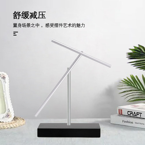 牛顿摆钢铁侠混沌摆永动机高级感治愈摆件创意礼品装饰家居反重力 - 图2
