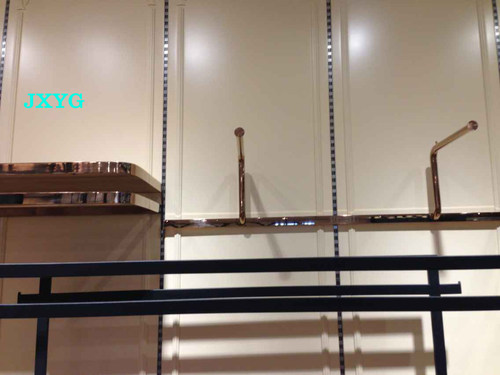 欧式墙板 服装店铺背景板 墙板 装饰板 店铺装修货架 玫瑰金货架 - 图1