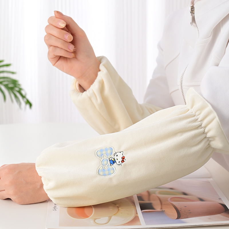 袖套女学生工作上班套袖厨房做饭耐脏护袖秋冬季羽绒服专用办公室 - 图1