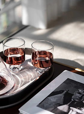 高端香槟色创意球盖玻璃酒具摆件