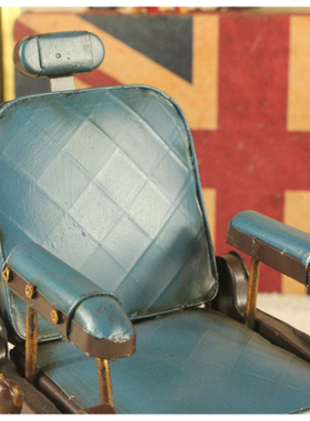 复古风美发椅子铁艺餐厅包邮模型