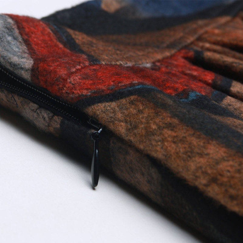 毛呢秋冬中长款百褶长款休闲半身裙 都孜妮半身裙