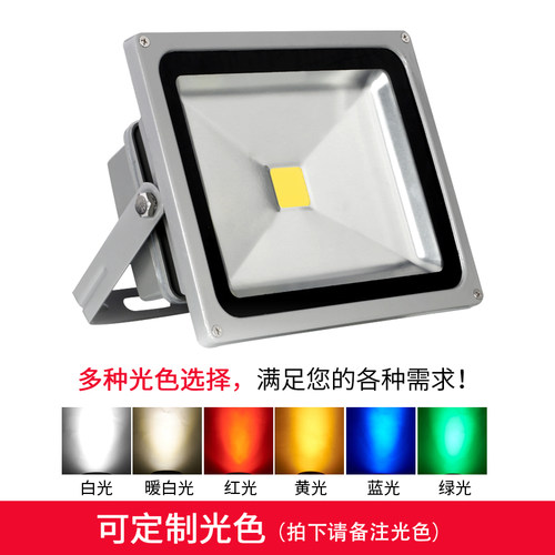 LED投光灯照树灯户外防水防雨投射灯低压12/24V30瓦50w100W广告灯 - 图2