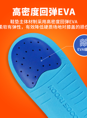 酷锐足球运动训练足球篮球缓震防滑透气防臭poron鞋垫KRXD-001