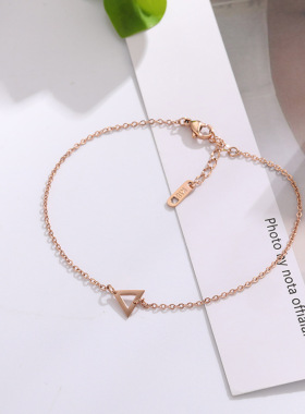 手链钛钢防过敏欧美女配饰脚链