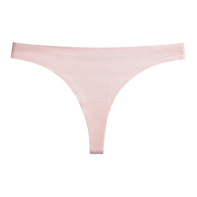 欧美丁字裤女士冰丝一片式无痕低腰性感内裤大码运动健身T裤女,淘宝优惠券,粉丝福利购,淘宝优惠卷