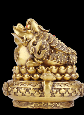 黄铜金蟾三足金蟾开业礼品