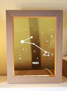 星座摆件夜灯HJDIGITAL实木