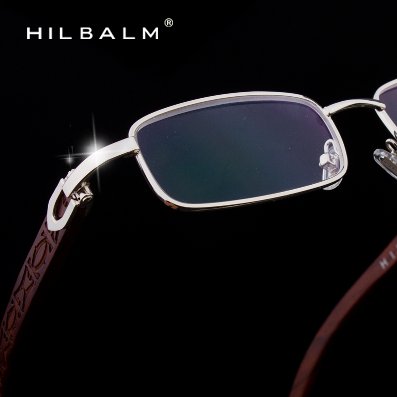 希柏正品木纹老花镜手工高档无框老花眼镜男女优雅舒适时尚老光镜 - 图0