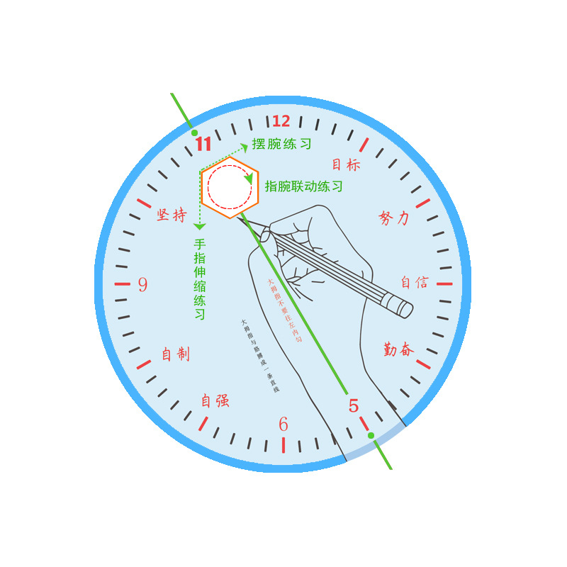 学生执笔姿势矫正板正姿运笔训练帖骏笔堂勾腕矫正运笔动作训练板 - 图3