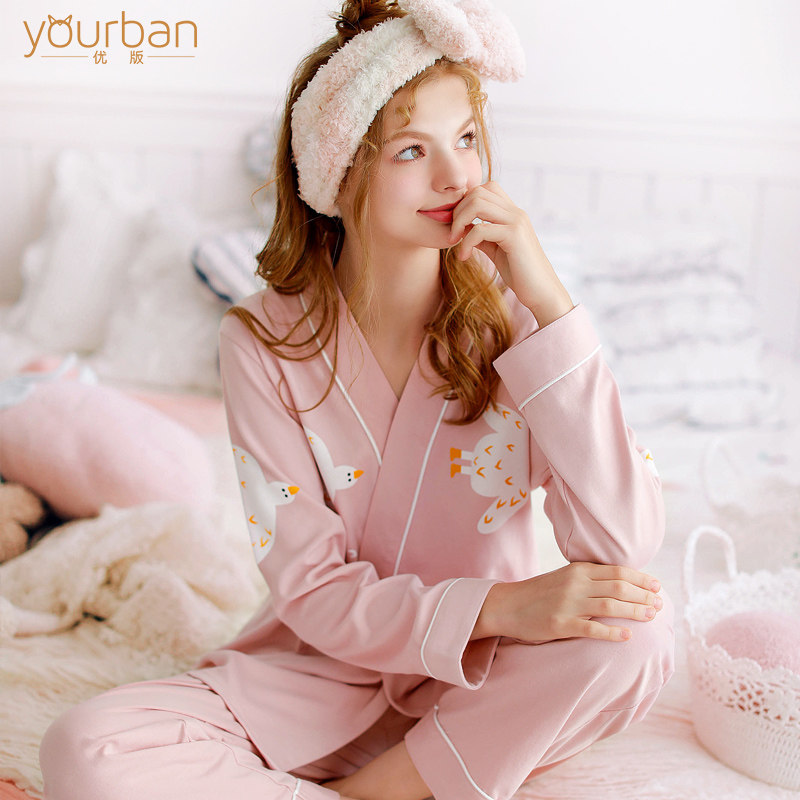 yourban月子服春秋季冬纯棉睡衣 yourban家居服套装