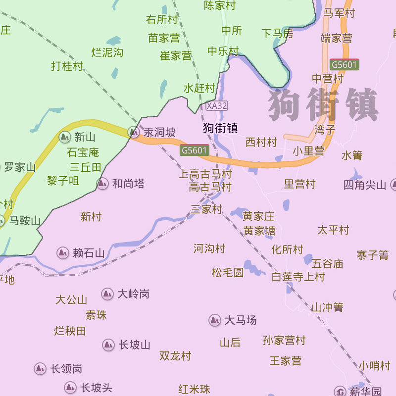 宜良县行政折叠地图1.15m贴画云南省昆明市行政交通区域颜色划分