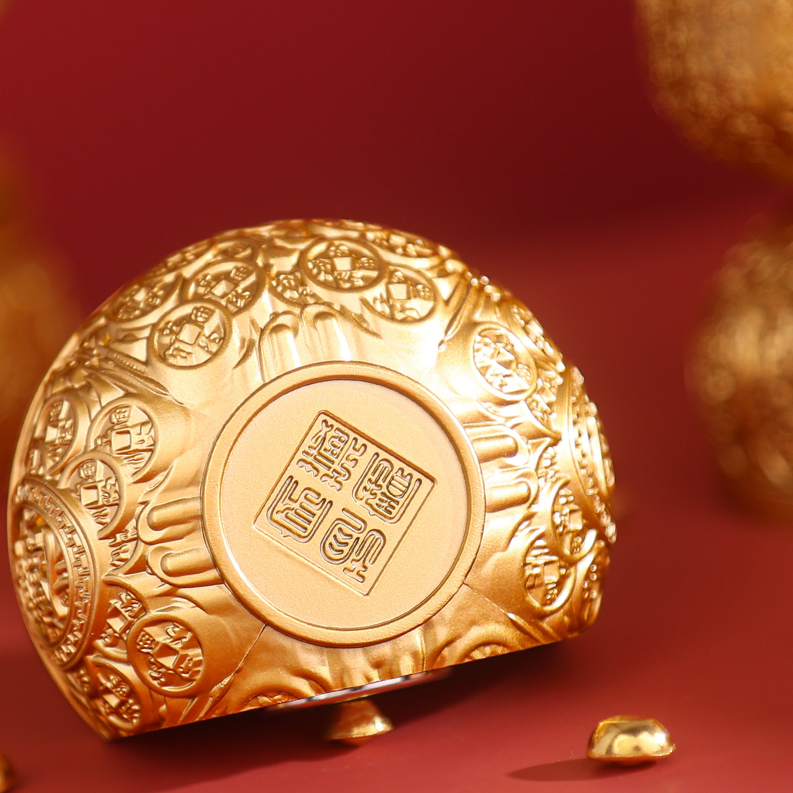 山城文创丨故宫博物馆文创全铜御赐金饭碗冰箱贴磁西安旅游纪念品,淘宝优惠券,粉丝福利购,淘宝优惠卷