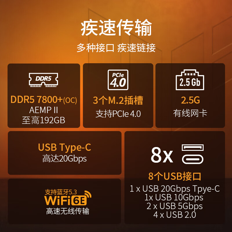 Asus/华硕 TUF GAMING B760M-PLUS WIFI II重炮手二代 DDR5主板 - 图2