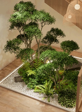 仿真绿植造景女贞造型树景观植物