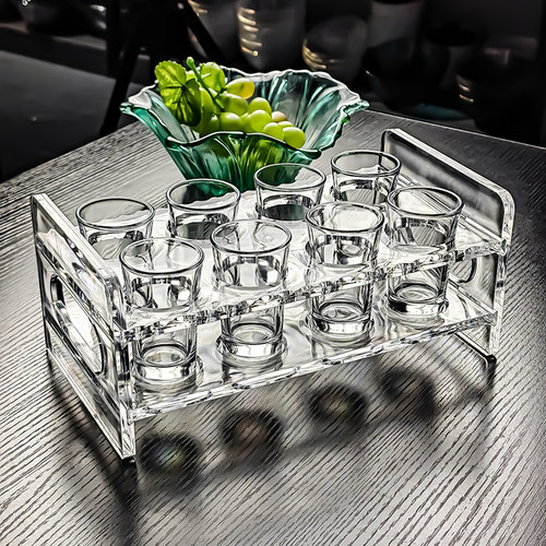 50ml玻璃白酒杯家用1两杯子一两高端精致小酒杯轻奢高档酒盅清酒 - 图0