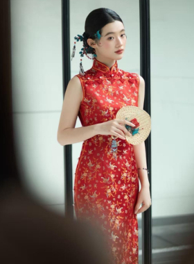 康康老师同款气质轻奢新国风发饰手作原创点翠发钗小众发饰旗袍女